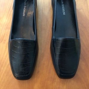 Enzo Angolini Liberty Loafers Black Crocodile